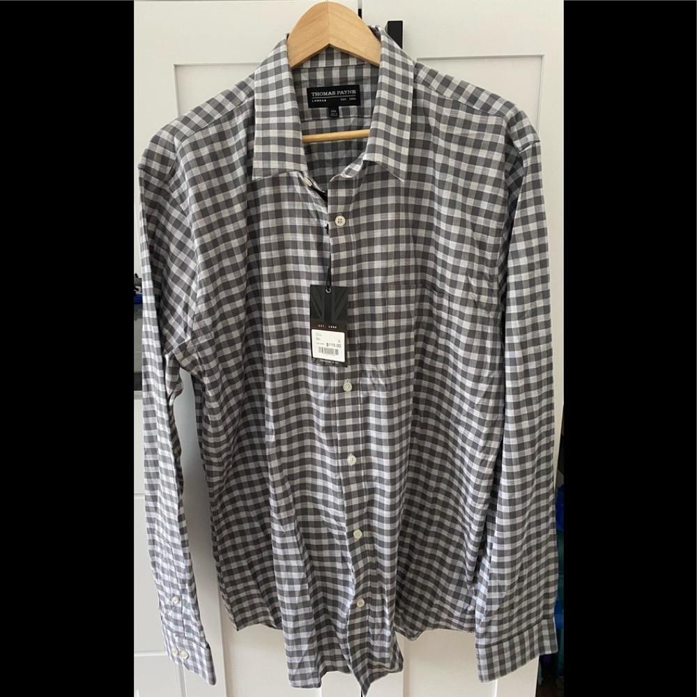 Thomas Payne button down collared shirt NWT 2XL